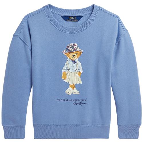 Se Ralph Lauren Logo Sweatshirt Campus Blue | Blå | 88-93 cm ved Babyshop