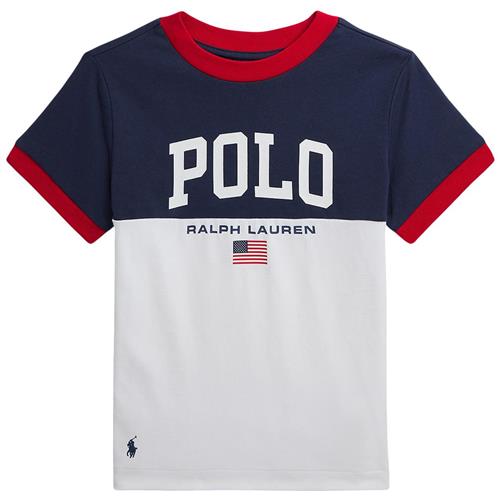 Se Ralph Lauren Logo T-shirt Hvid | Hvid | 109-116 cm ved Babyshop