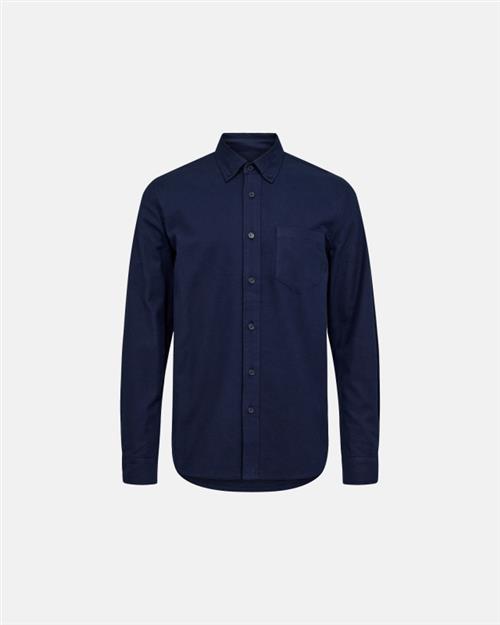 Skjorte "flannel" | 100 bomuld | Navy