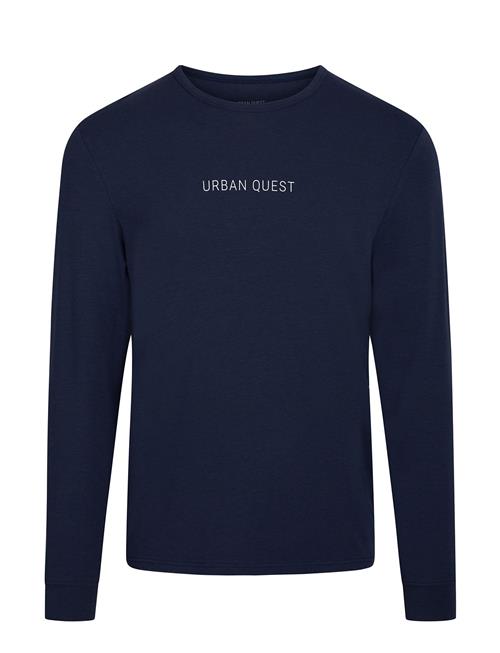 URBAN QUEST Men Bamboo L/S T-Shirt URBAN QUEST Navy