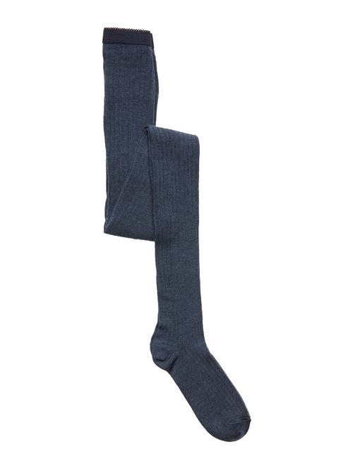 Wool Rib Tights Mp Denmark Blue