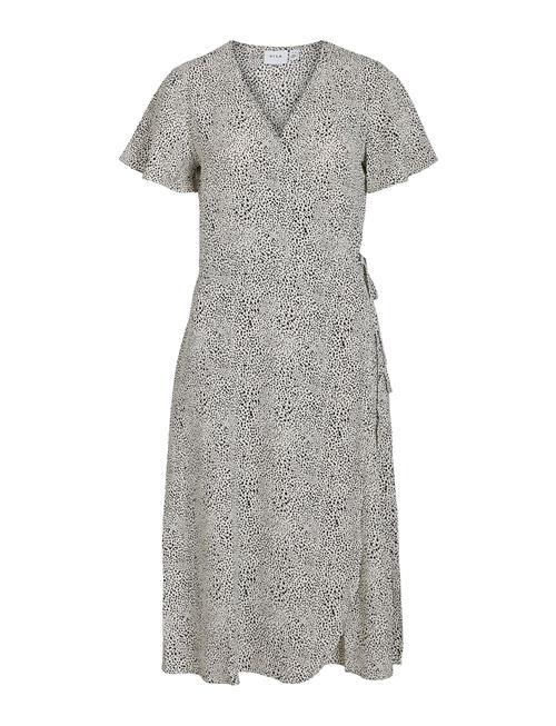 Vila Vilovie S/S Wrap Midi Dress/Su - Noos Vila Beige