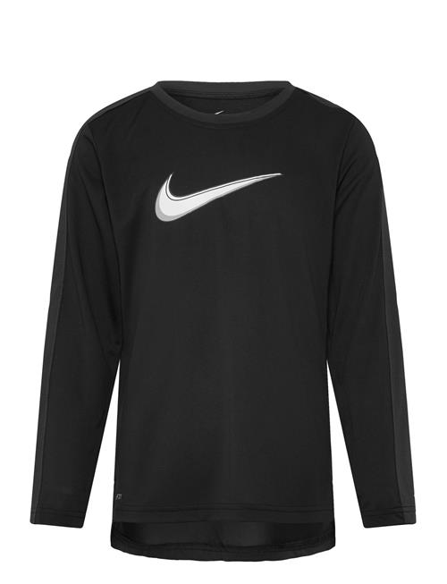 B Nk All Day Play Ls Knit Top Nike Black