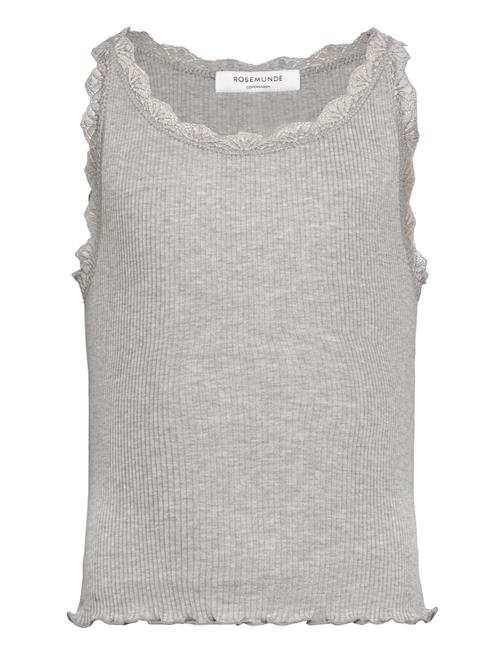 Se Rosemunde Kids Rkbeatha Sl Top W/ Lace Rosemunde Kids Grey ved Booztlet