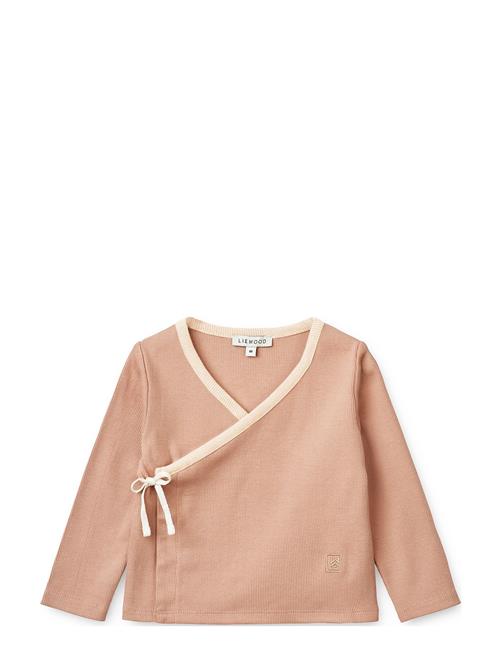 Liewood Tadeo Rib Wrapover Cardigan Liewood Pink