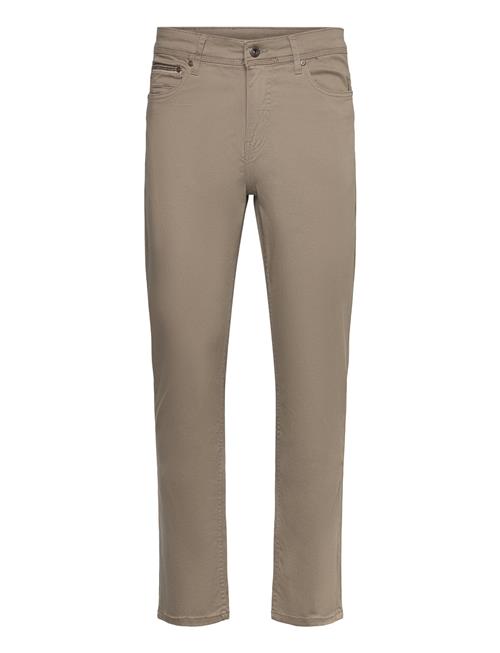 Se Lindbergh Twill Superflex 5 Pocket Pants Lindbergh Beige ved Booztlet