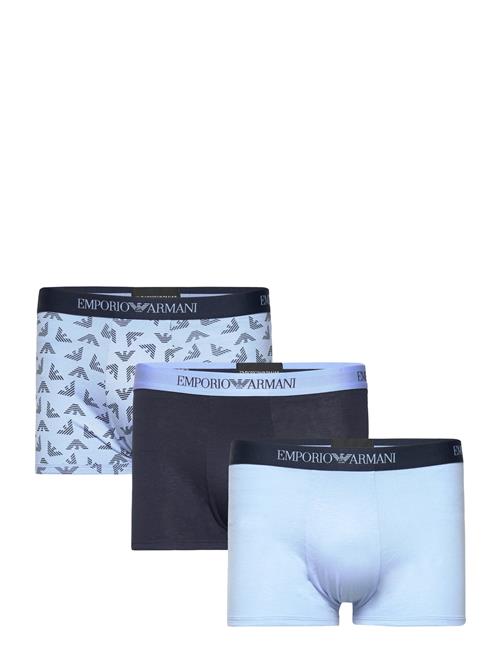 Emporio Armani Men's Knit 3-Pack Trunk Emporio Armani Blue