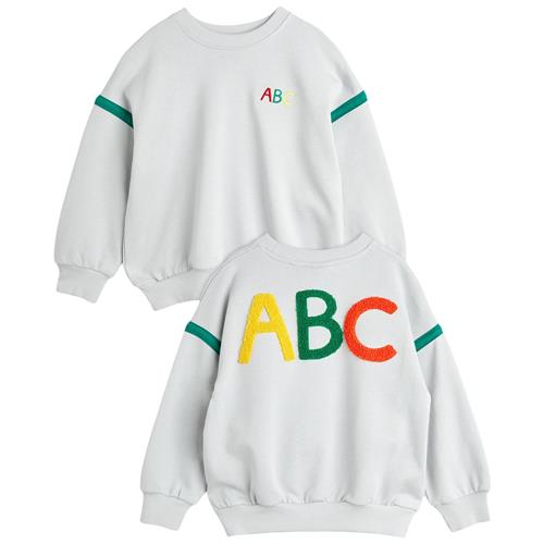 Se Mini Rodini GOTS ABC Chenille Sweatshirt Grå | Grå | 80/86 cm ved Babyshop