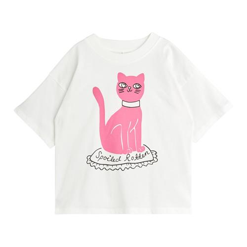 Mini Rodini GOTS Cat T-Shirt Hvid | Hvid | 80/86 cm