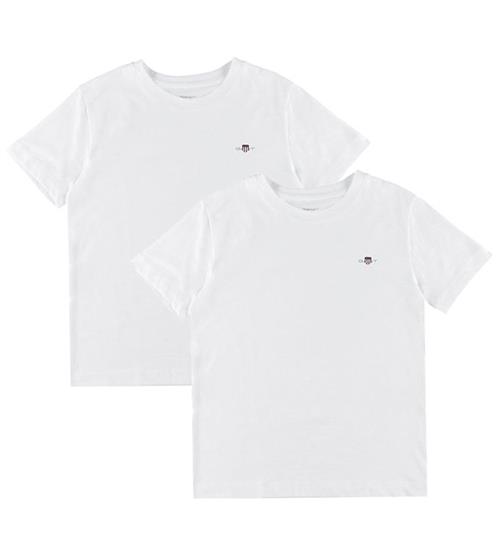 GANT T-shirt - 2-pak - Hvid