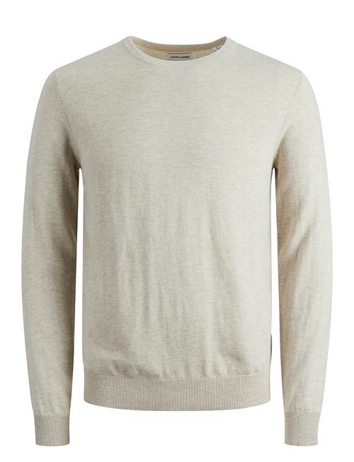 Se Jack & Jones Jjeemil Knit Crew Neck Noos Jack & J S Beige ved Booztlet