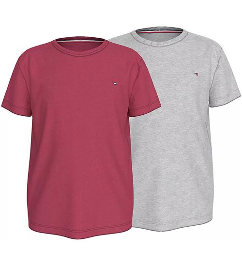 Tommy Hilfiger Tommy Hilfiger T-shirt - 2-pak - Heritage Pink/Light Grey