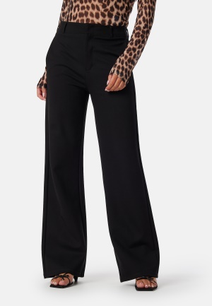 Se BUBBLEROOM Soft Suit Wide Trousers Black M ved Bubbleroom