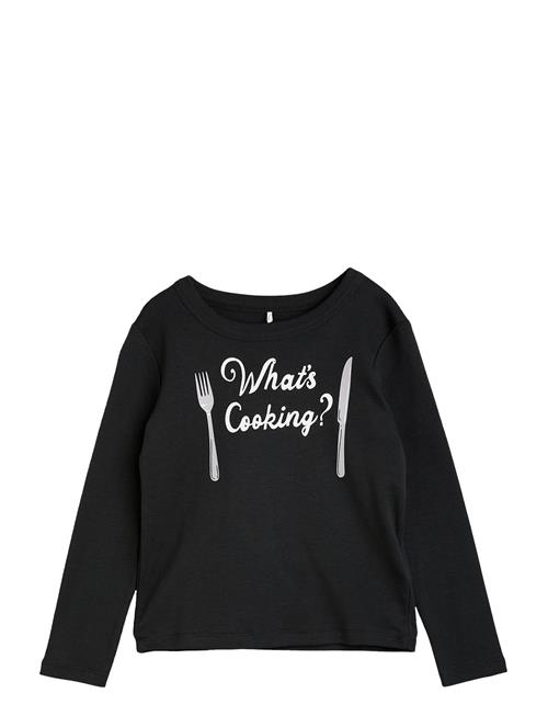 Mini Rodini What's Cooking Sp Ls Tee Mini Rodini Black