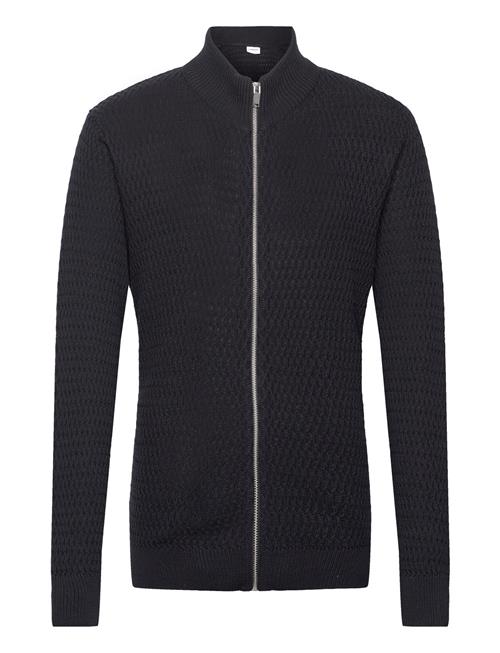 Se Lindbergh Zip Structure Cardigan Lindbergh Black ved Booztlet