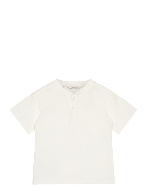 Se Mango Essential Cotton-Blend T-Shirt Mango White ved Booztlet