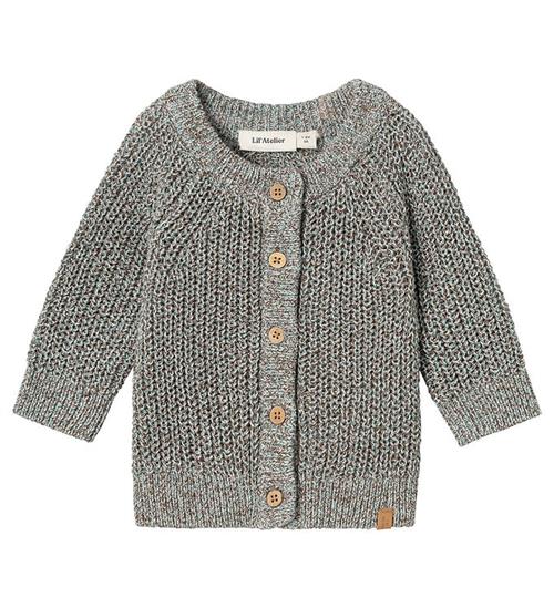 Lil Atelier Lil' Atelier Cardigan - Strik - Rib - NbmNoro - Sky Gray