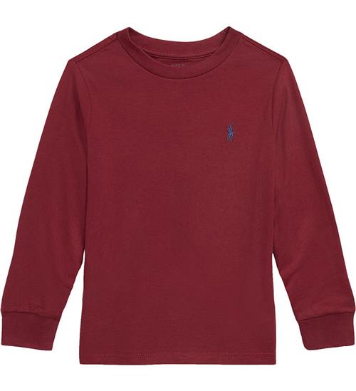 Se Polo Ralph Lauren Bluse - BordeauxrÃ¸d ved KidsWorld