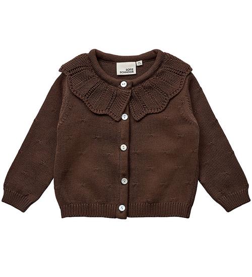 Se Sofie Schnoor Cardigan - Strik - Chocolate brown ved KidsWorld