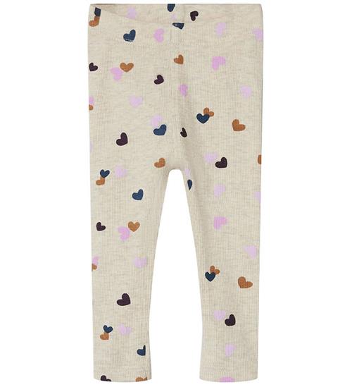 Se Name It Leggings - Rib - NbfLucky - Peyote Melange ved KidsWorld