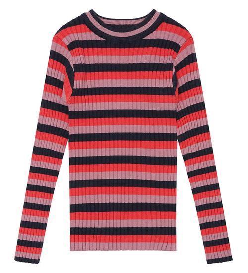 Se The New Bluse - Strik - Rib - TnLia - Multi stripe ved KidsWorld