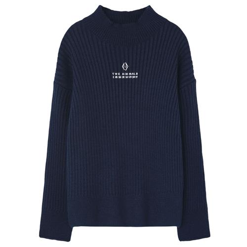 The Animals Observatory Seal Turtleneck sweater Navy | Marine blå | 3 years