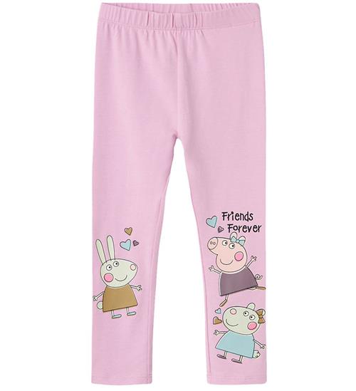 Se Name It Leggings - NmfAmma - Peppa Pig - Pastel Lavender ved KidsWorld