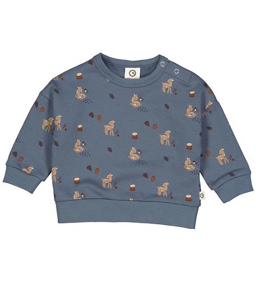 MÃ¼sli MÃ¼sli Sweatshirt - Deer - Stormy Blue/Shade/Bark