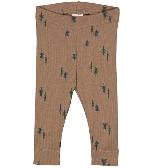 Se MÃ¼sli Leggings - Rib - Pine - Shade/Balance Green/Bark ved KidsWorld