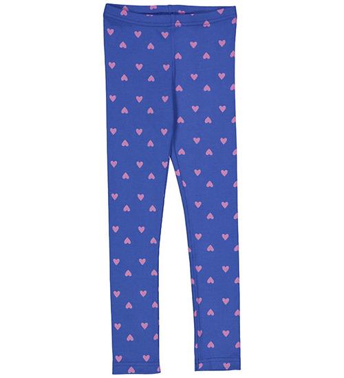 Se Freds World Leggings - Rib - Heart - Star Blue/Pink Haze ved KidsWorld