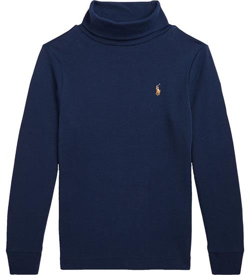 Polo Ralph Lauren Bluse m. Rullekrave - Navy