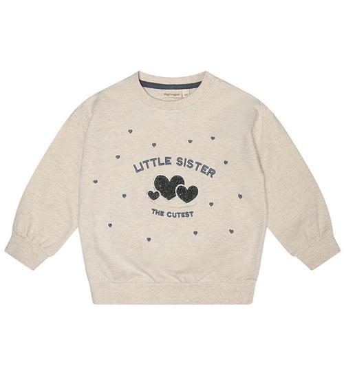 Se Thats Mine Thats Mine Sweatshirt - FinLey - Light creme melange ved KidsWorld