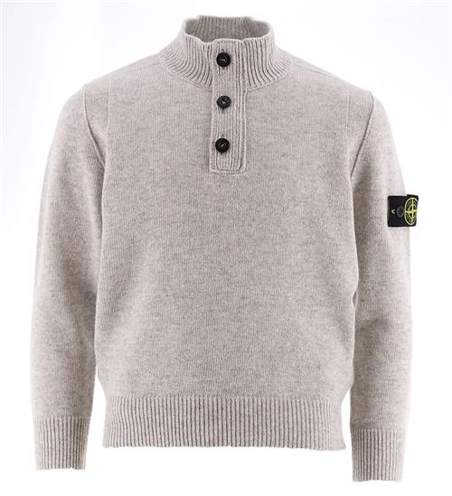 Stone Island Stone Island Bluse m. Knapper - Uld/Viskose - GrÃ¥meleret