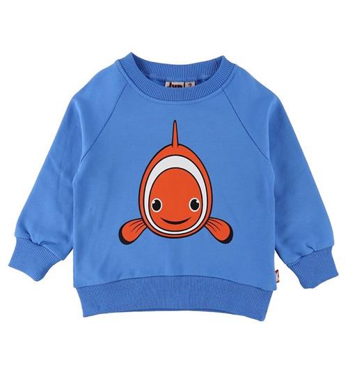 DYR DYR Sweatshirt - Bellow - Fresh Blue m. Klovnefisk