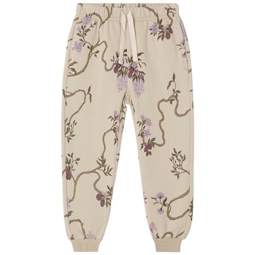 Se garbo&friends Blomstrede Joggingbukser Tree of Life | Beige | 98/104 cm ved Babyshop