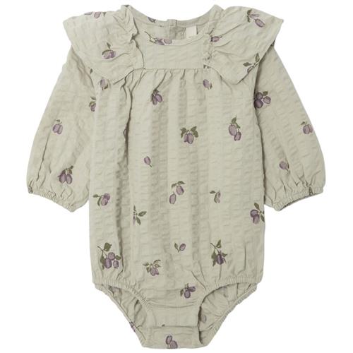 Se garbo&friends Mønstret Romper Prune Green | Grønn | 74/80 cm ved Babyshop