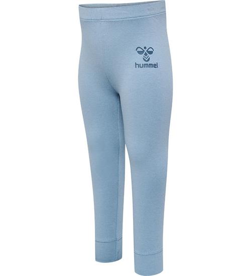 Se Hummel Hummel Leggings - HmlMino Tights - Faded Denim ved KidsWorld