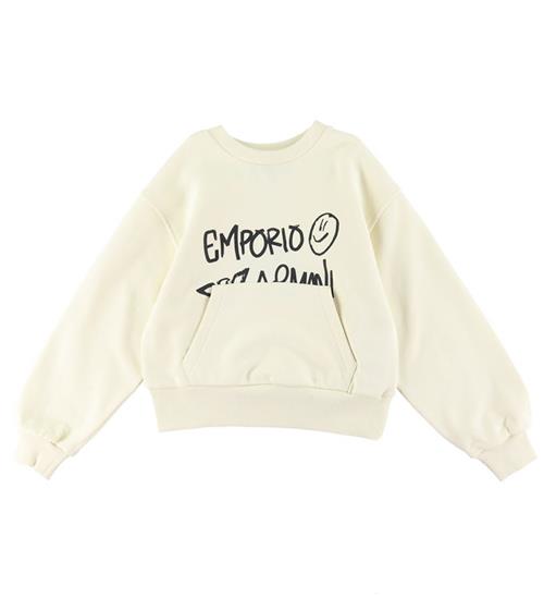 Emporio Armani Emporio Armani Sweatshirt - Cropped - Vanilla Ice m. Sort