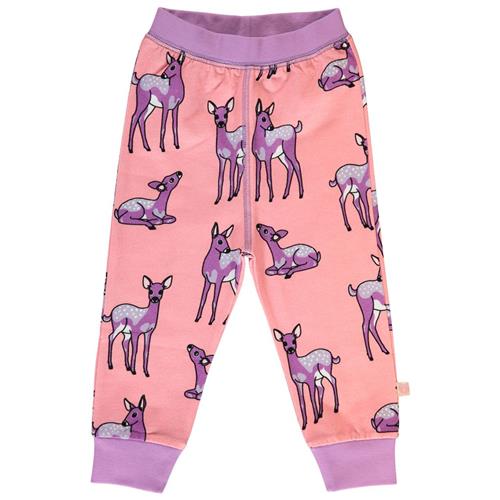 Se Småfolk Leggings for baby with deer  Bridal Rose | Lyserød | 68 cm ved Babyshop