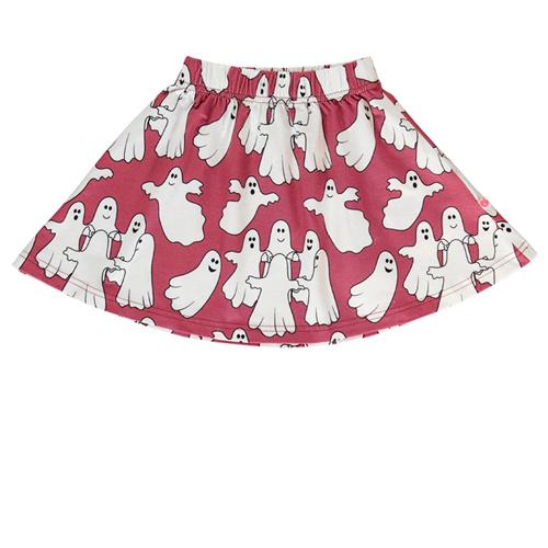 Se Småfolk Skirt with ghosts  Baroque Rose | Lyserød | 1-2 years ved Babyshop