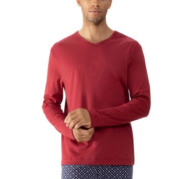 Se Mey Solid Night Long-Sleeved T-Shirt Rød bomuld Small Herre ved Timarco