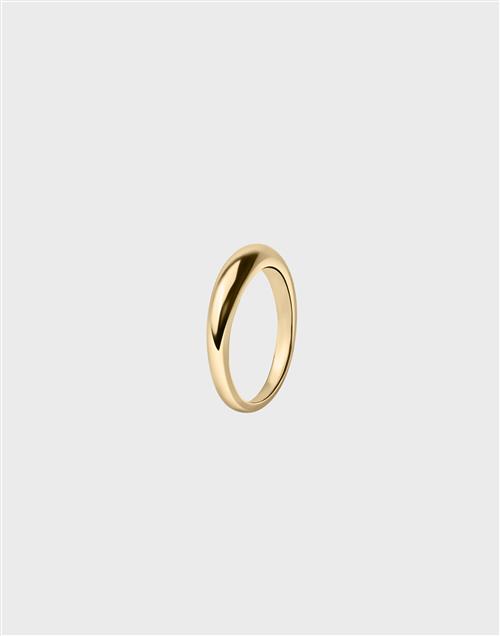 Se Muli Collection - Guld - Thin Dome Ring ved Nelly