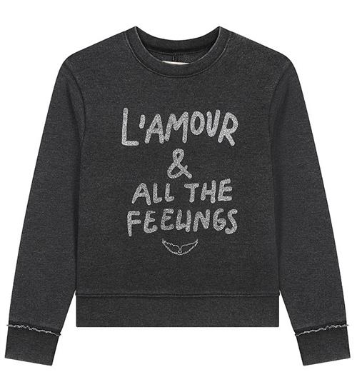 Zadig & Voltaire Zadig & Voltaire Sweatshirt - Sort/SÃ¸lv m. Tekst