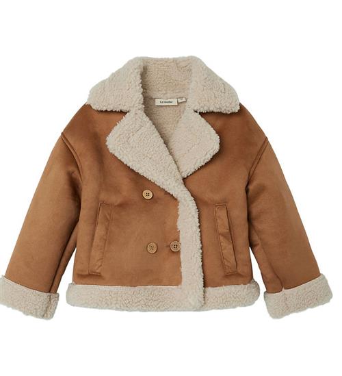 Lil Atelier Lil' Atelier Jakke m. Teddyfleece - NmnNolo - Petrified Oak