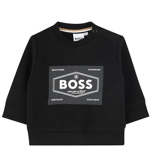 BOSS BOSS Sweatshirt - Sort m. Hvid