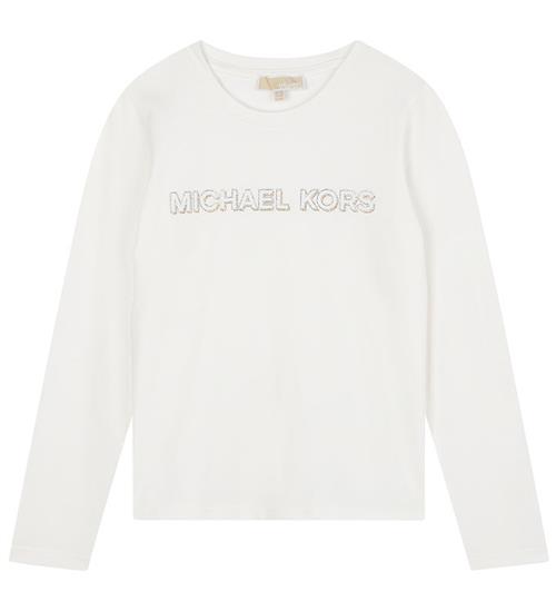 Michael Kors Bluse - Off White m. SÃ¸lv/Guld