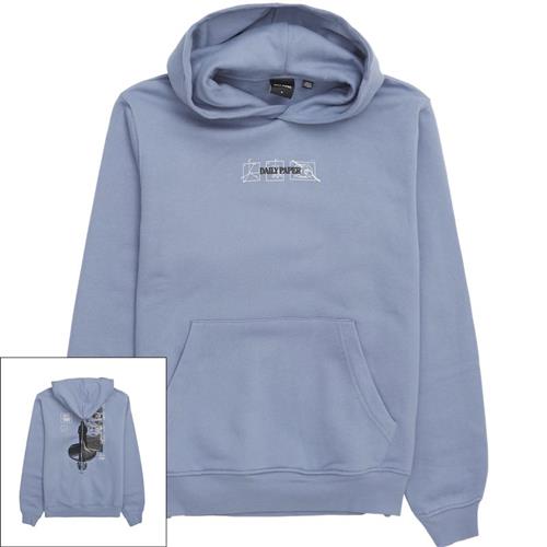 Se Daily Paper Mirror Hoodie Blue ved Quint