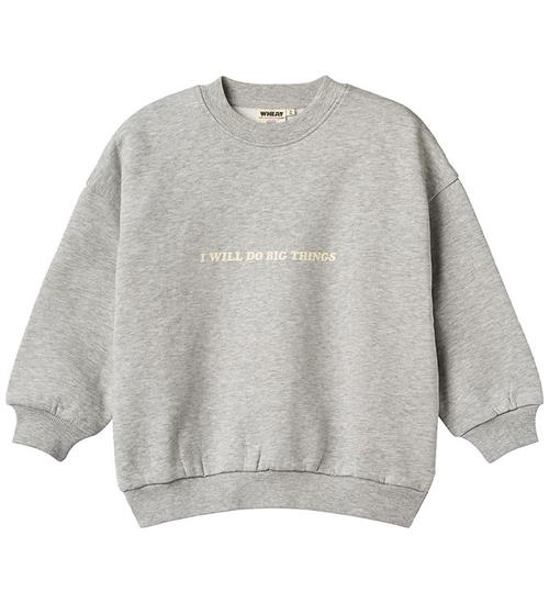 Se Wheat Sweatshirt - Allo - Grey Melange ved KidsWorld