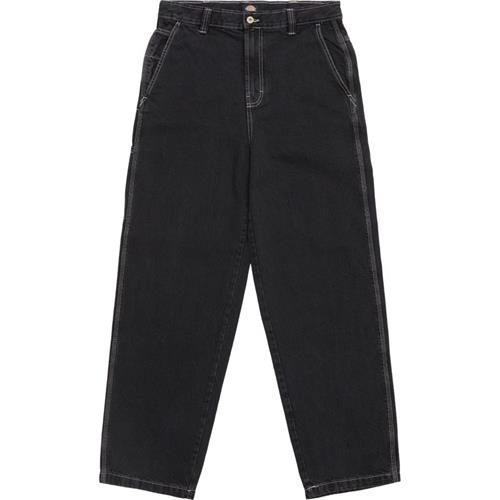 Se Dickies Madison Baggy Denim Black Wash ved Quint