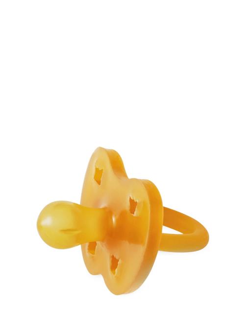 Se HEVEA Pacifier Round 3-36 Months HEVEA Yellow ved Booztlet